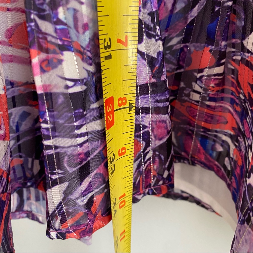 NEW Karen Millen Beaded Embellished Drama Kimono Woven Dress Size 10 Pink Purple - Picture 10 of 15